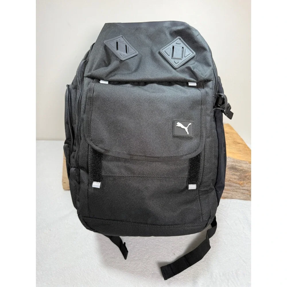 Puma Golf Black Adult Executive Backpack Laptop Workout 77138 13x18 8.5